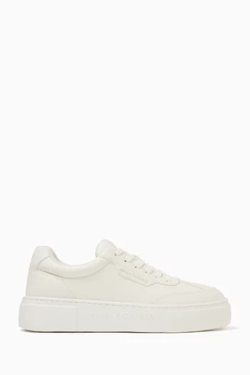 Low-top Sneakers in Faux Leather