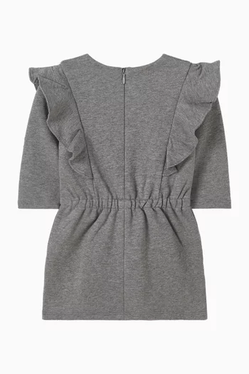 فستان برباط تضييق وشعار الماركة 