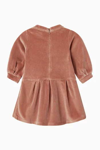 فستان بنمط سويت شيرت مخمل