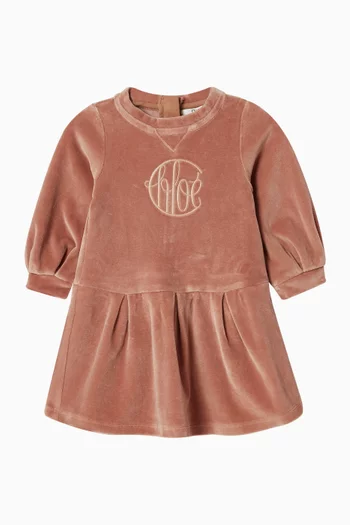 فستان بنمط سويت شيرت مخمل