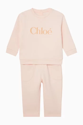 بنطال رياضي بشعار الماركة فرنش تيري