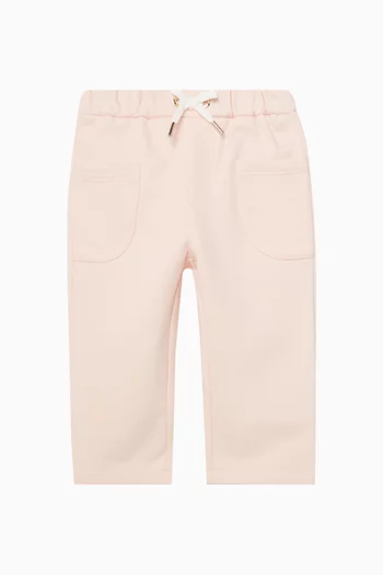 بنطال رياضي بشعار الماركة فرنش تيري