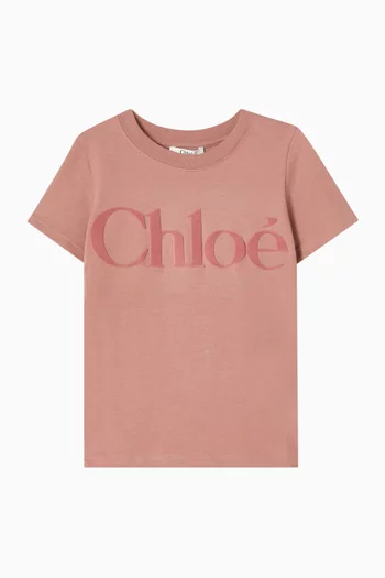 تي شيرت بشعار الماركة قطن