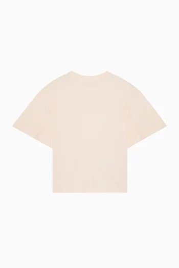 Logo-embroidered T-shirt in Cotton