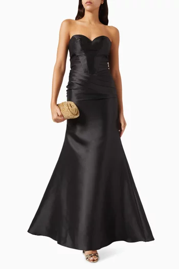 Corset Gown in Mikado