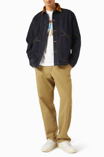 قميص بنمط جاكيت بيري قنب تويل