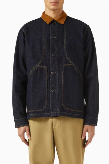 قميص بنمط جاكيت بيري قنب تويل