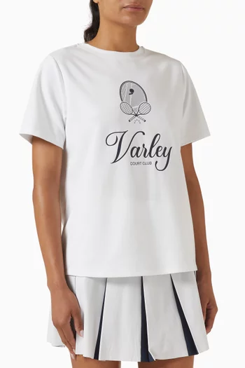 Coventry Logo T-shirt in Pima Cotton Blend