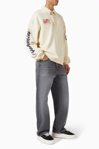 Polo Henley Shirt in Cotton