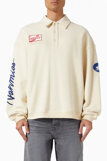 Polo Henley Shirt in Cotton