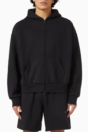Classic-fit Zip-up Hoodie in Fleece