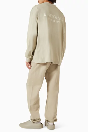 تي شيرت بشعار الماركة قطن جيرسيه