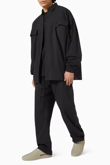 Relaxed Trackpants in Oxford Cotton