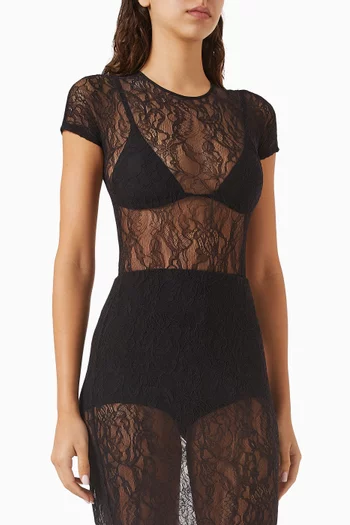 Sheer Bodysuit in Lace