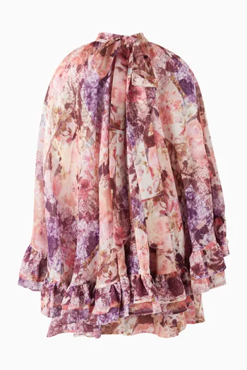 Anastasia Floral-print Ruffled Dress