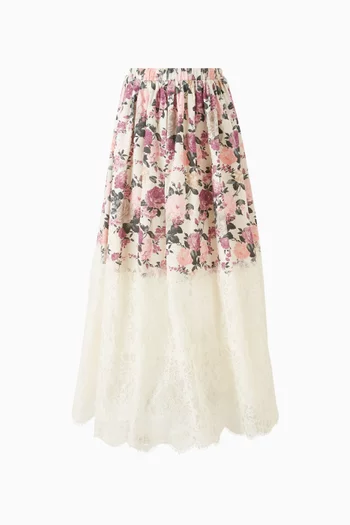 Starlet Floral-print Maxi Skirt