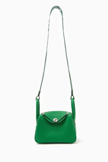 Unused Mini Lindy Bag in Taurillon Clemence Leather
