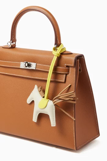 Unused PM Rodeo Bag Charm in Milo Lambskin Leather