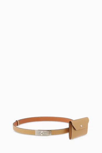 Unused Kelly Pocket Belt in Leather