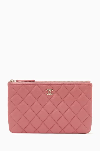 Unused 22A Small O Case in Caviar Leather
