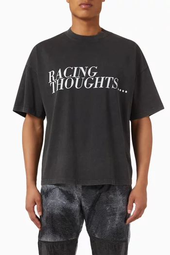 Racing Thoughts Crop T-shirt in Cotton