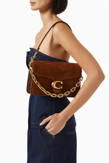 Tabby Chain Shoulder Bag in Suede
