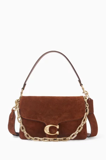 Tabby Chain Shoulder Bag in Suede