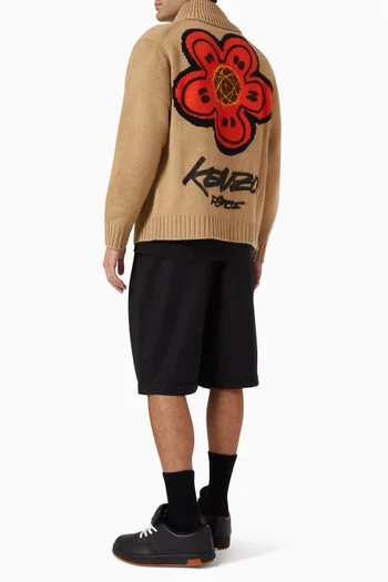 x Futura 2000 Zipped Cardigan in Wool Knit