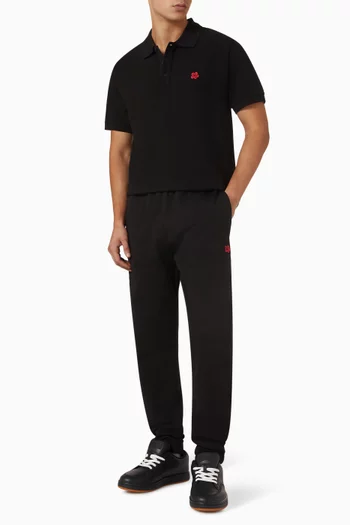 تي شيرت بولو مزين بزهرة بوكي قطن بيكيه