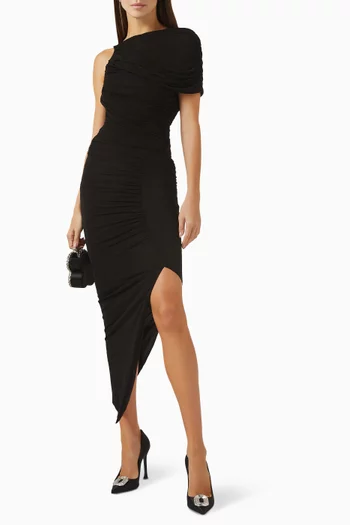 Ioni Asymmetric Dress in Jersey
