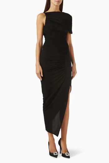 Ioni Asymmetric Dress in Jersey