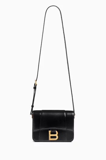 Hourglass Small Flap Bag in Calfskin