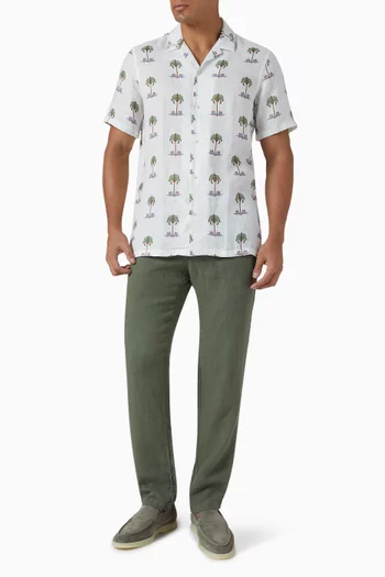 Gioventu Short-sleeve Shirt in Linen