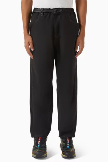 96 High Count Wide-leg Sweatpants in Cotton-blend