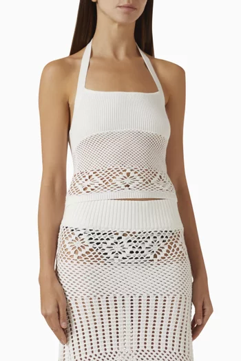 Orchard Halter Top in Crochet