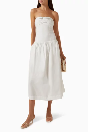 Horizon Midi Dress in Poplin