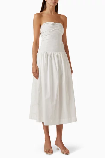 Horizon Midi Dress in Poplin