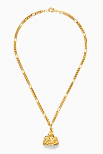 1980s Vintage Edwardian Revival Fob Necklace