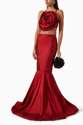 Epine De Rose Bustier Top in Taffeta