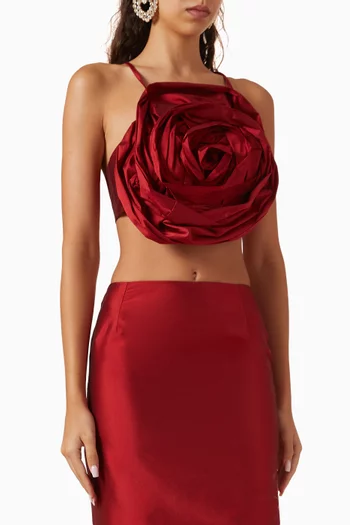 Epine De Rose Bustier Top in Taffeta