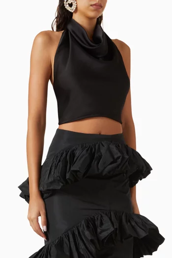 Sunset Top in Satin