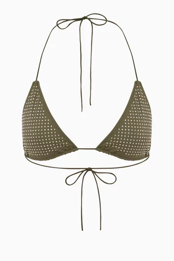 قطعة بيكيني علوية بتصميم مثلث