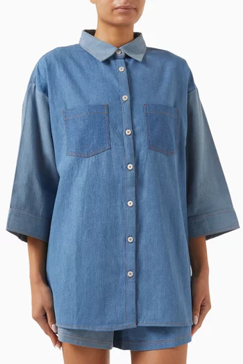 The Vacay Shirt in Denim
