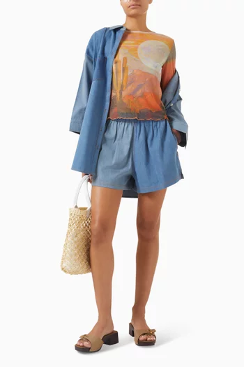 The Vacay Shorts in Denim