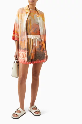 The Vacay Shirt in Viscose-modal