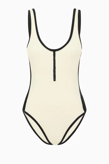 The Zip Up One-piece Swimsuit