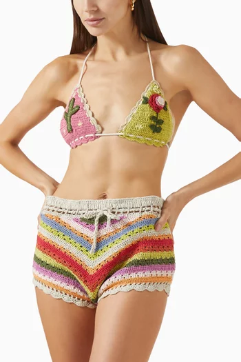 The Crochet Tri Bikini Top