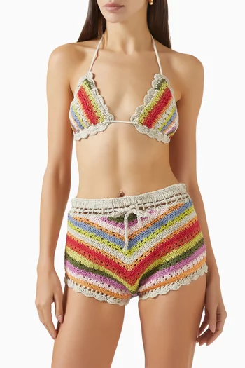 The Crochet Triangle Bikini Top