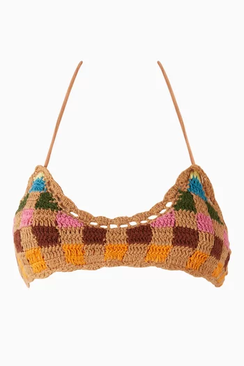 The Crochet Crop Bikini Top