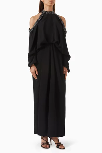 Bellara Maxi Dress in Crepe-satin